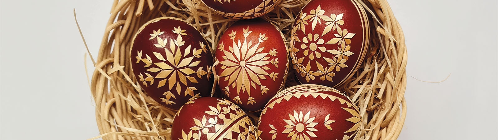 tradiční řemesla na faře: Slaměný workshop – kraslice zdobené slámou